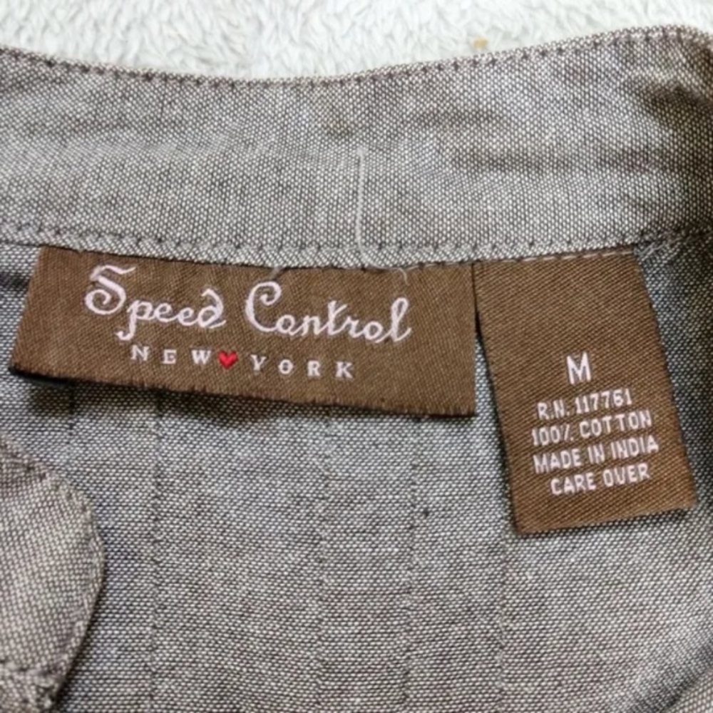 Gray Tunic Top Sz M - Picture 3 of 6